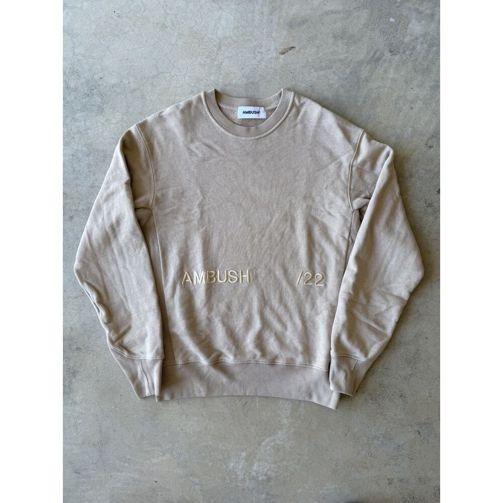 Ambush /22 Tan Crewneck Sweatshirt